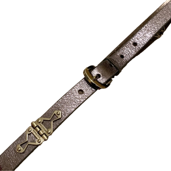 Michael Kors silver leather belt . Size M - Picture 1 of 10
